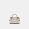 Mini bolso tote bandolera con efecto coco