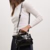 Mini bolso tote bandolera con efecto coco