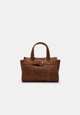 Mini bolso tote con hebilla
