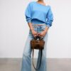 Mini bolso tote con hebilla