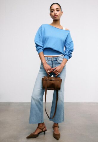 Mini bolso tote con hebilla