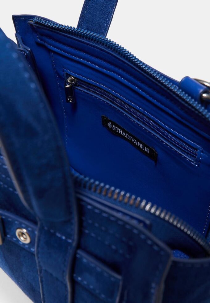 Mini bolso tote con hebilla
