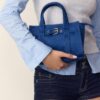 Mini bolso tote con hebilla