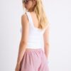 Mini Skort tipo pareo a rayas bordada Mini Skort tipo pareo a rayas bordada