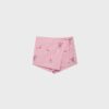 Mini Skort tipo pareo a rayas bordada Mini Skort tipo pareo a rayas bordada