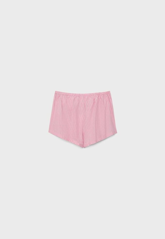 Mini Skort tipo pareo a rayas bordada Mini Skort tipo pareo a rayas bordada