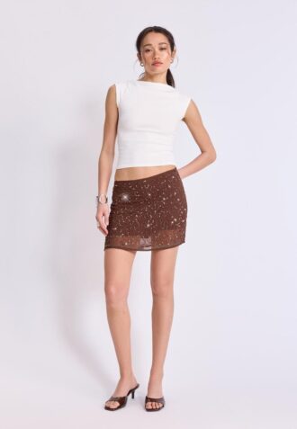 Minifalda-Skort bordada
