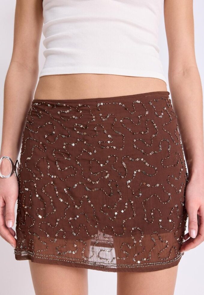 Minifalda-Skort bordada Minifalda-Skort bordada