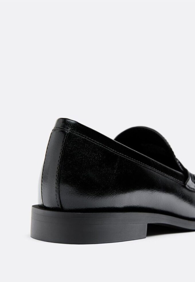 Mocasines de imitación de piel negra Mocasines de imitación de piel negra