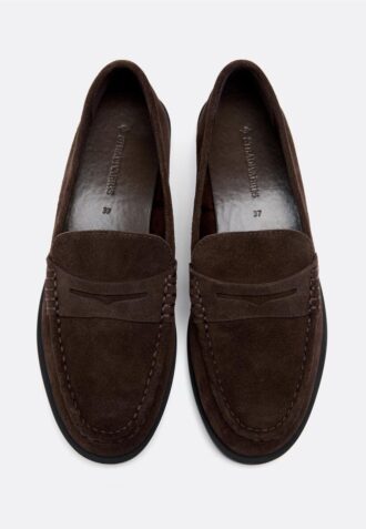 Mocasines de piel marrón