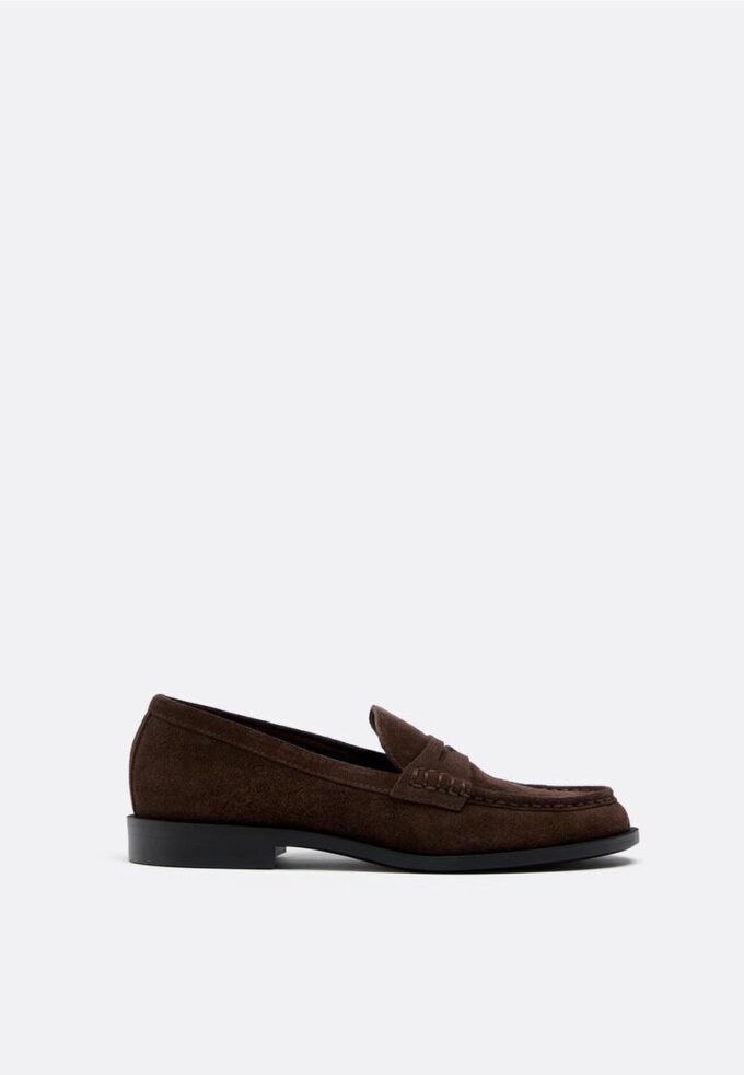 Mocasines de piel marrón Mocasines de piel marrón