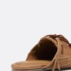 Mocasines de piel sin talón con dijes