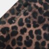 Neceser con estampado de leopardo y cremallera