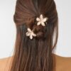 Pack de 3 pinzas para el pelo con motivos florales