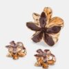 Pack de 3 pinzas para el pelo con motivos florales