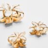 Pack de 3 pinzas para el pelo con motivos florales