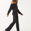 Pantalones acampanados de tacto suave Pantalones acampanados de tacto suave