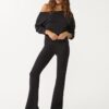 Pantalones acampanados de tacto suave Pantalones acampanados de tacto suave