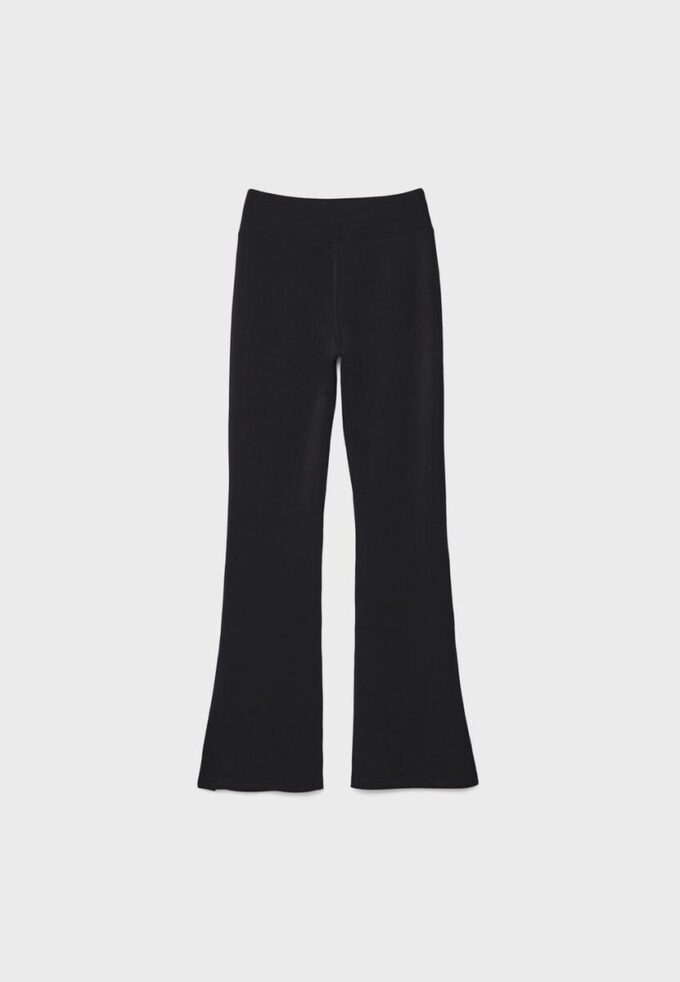 Pantalones acampanados de tacto suave Pantalones acampanados de tacto suave