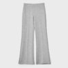 Pantalones acampanados de tacto suave con detalle de costura frontal Pantalones acampanados de tacto suave con detalle de costura frontal