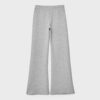 Pantalones acampanados de tacto suave con detalle de costura frontal Pantalones acampanados de tacto suave con detalle de costura frontal