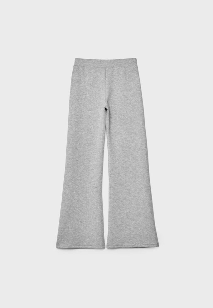 Pantalones acampanados de tacto suave con detalle de costura frontal Pantalones acampanados de tacto suave con detalle de costura frontal