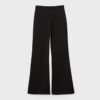Pantalones acampanados de tacto suave con detalle de costura frontal Pantalones acampanados de tacto suave con detalle de costura frontal