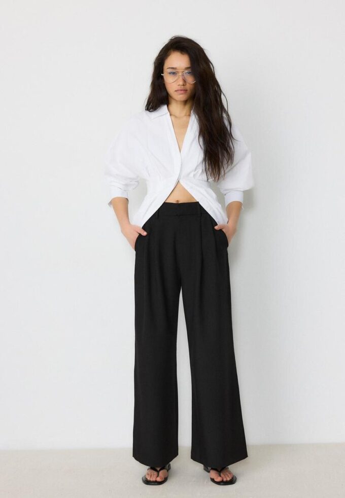 Pantalones ajustables de pierna Wide Leg Pantalones ajustables de pierna Wide Leg