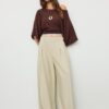 Pantalones ajustables de pierna Wide Leg Pantalones ajustables de pierna Wide Leg