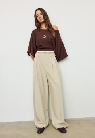 Pantalones ajustables de pierna Wide Leg