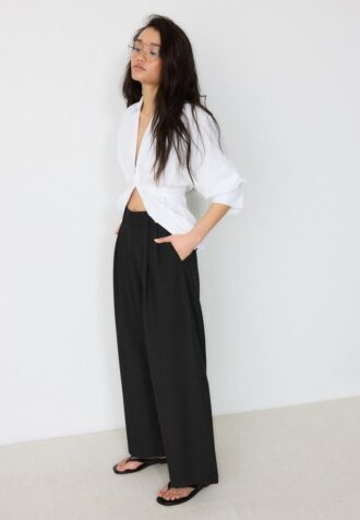 Pantalones ajustables de pierna Wide Leg