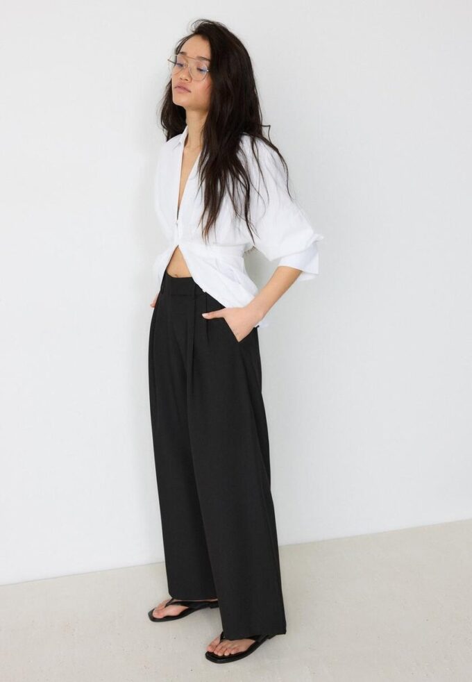 Pantalones ajustables de pierna Wide Leg Pantalones ajustables de pierna Wide Leg