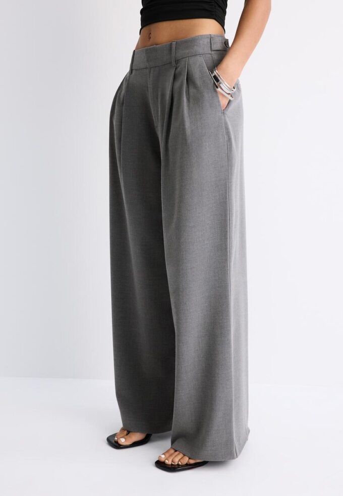 Pantalones ajustables de pierna Wide Leg
