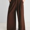 Pantalones ajustables de pierna Wide Leg