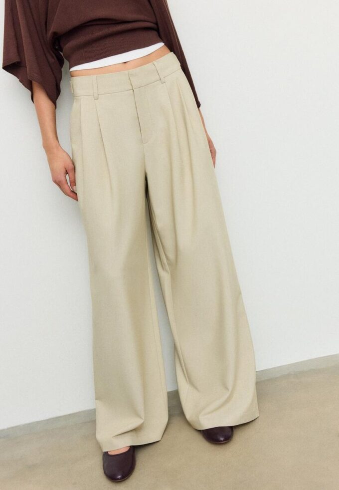 Pantalones ajustables de pierna Wide Leg Pantalones ajustables de pierna Wide Leg