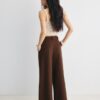 Pantalones ajustables de pierna Wide Leg