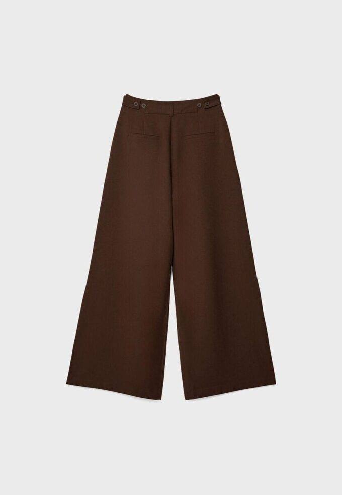 Pantalones ajustables de pierna Wide Leg