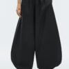 Pantalones anchos de popelín
