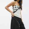 Pantalones anchos de popelín