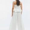 Pantalones anchos de popelín