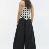 Pantalones anchos de popelín