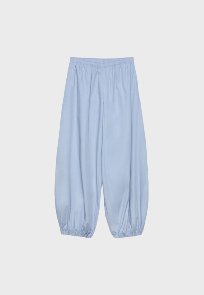 Pantalones anchos de popelín Pantalones anchos de popelín