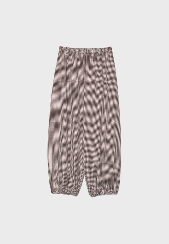 Pantalones anchos de popelín Pantalones anchos de popelín
