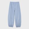 Pantalones anchos de popelín Pantalones anchos de popelín