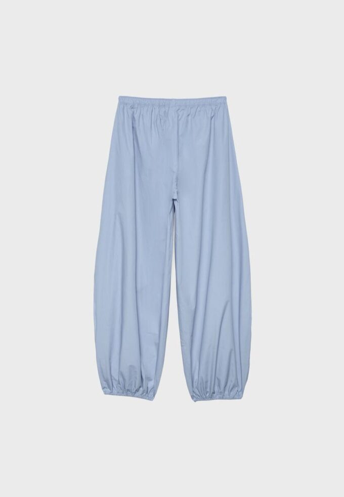 Pantalones anchos de popelín Pantalones anchos de popelín