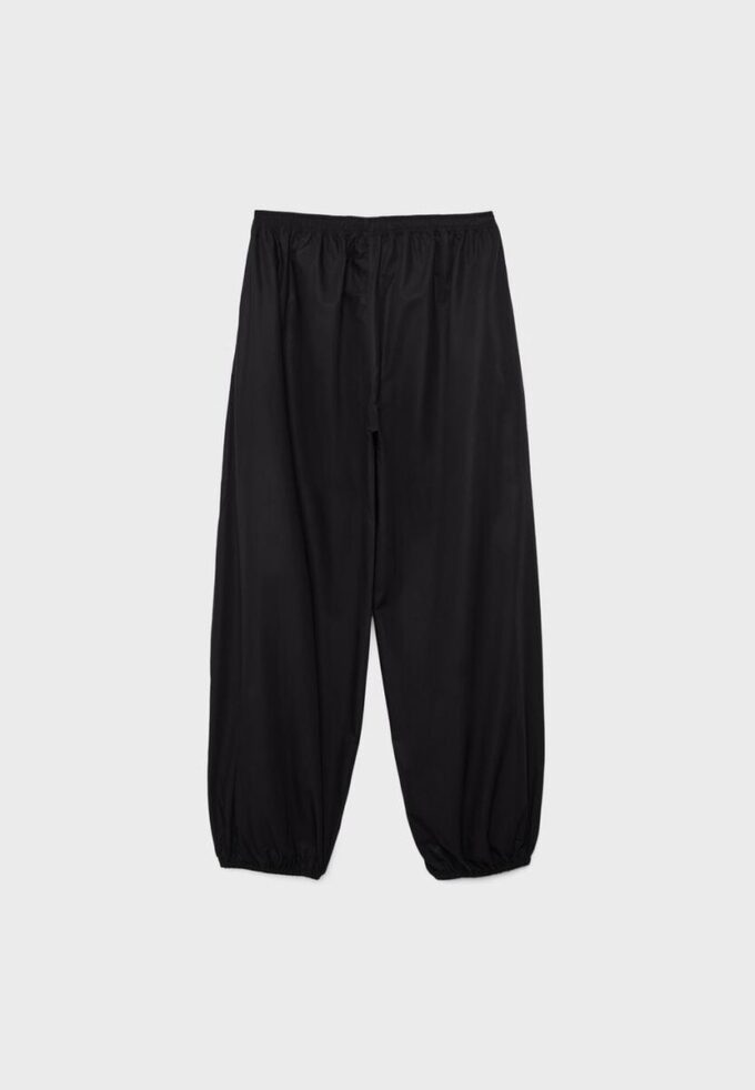 Pantalones anchos de popelín