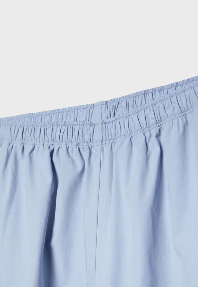 Pantalones anchos de popelín Pantalones anchos de popelín