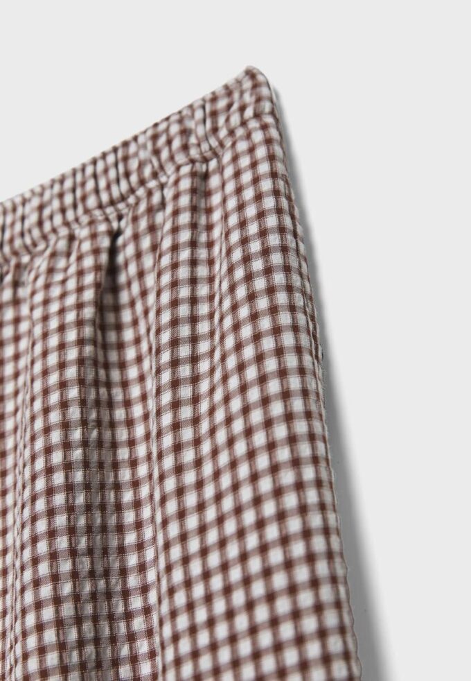 Pantalones anchos de popelín Pantalones anchos de popelín