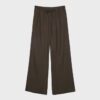 Pantalones con cordón efecto lino Pantalones con cordón efecto lino