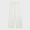 Pantalones con cordón efecto lino Pantalones con cordón efecto lino